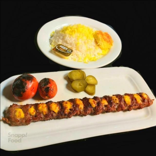 چلو کباب لقمه نگین دار